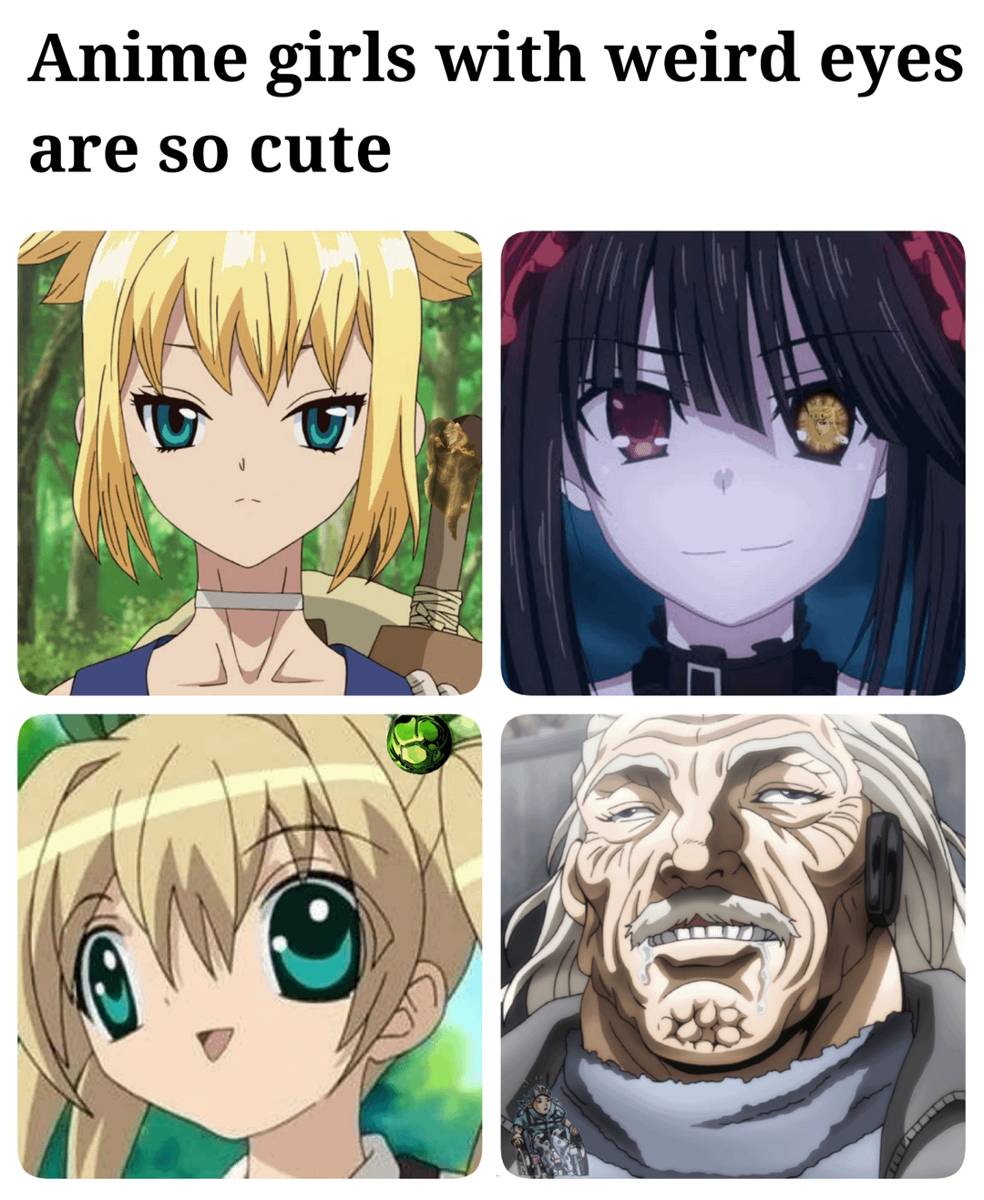 meme mata karakter anime