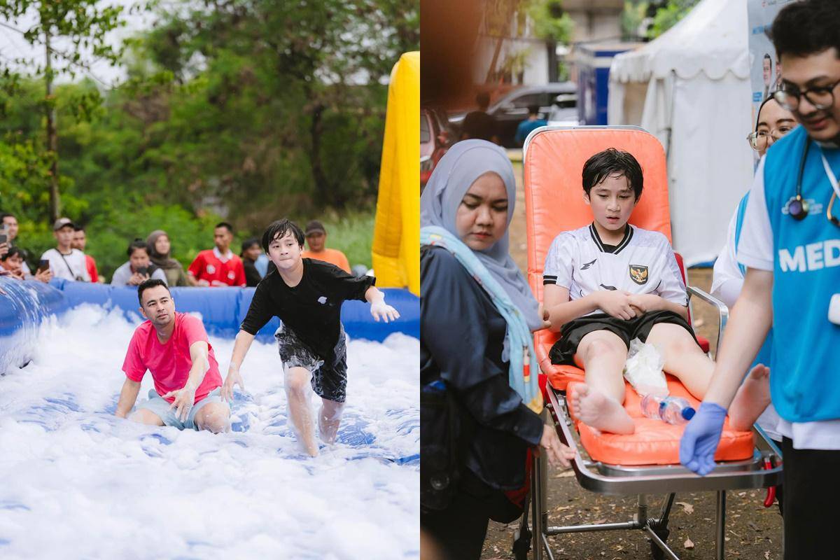 Raffi dan Rafathar Sama-sama Cedera usai Lomba 17-an