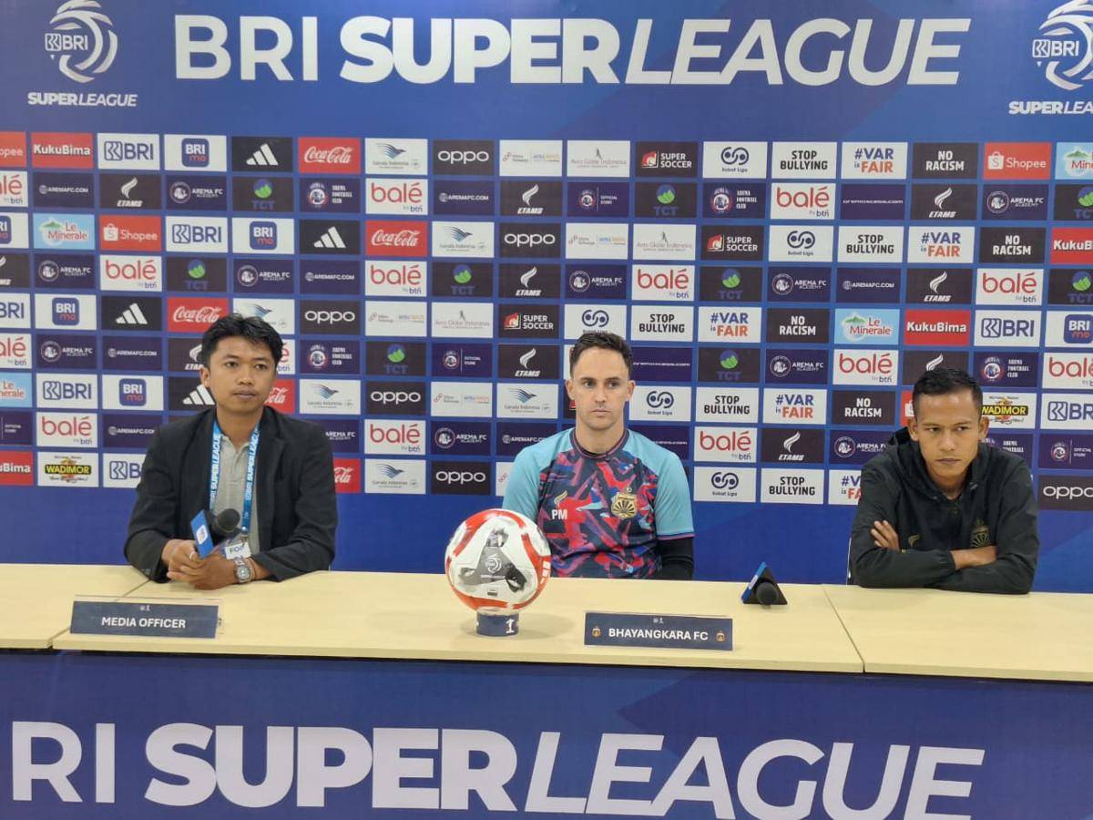 Konferensi pers jelang Bhayangkara Presisi Lampung FC vs Arema FC. (IDN Times/Bhayangkara FC)