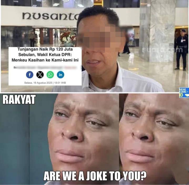 meme gaji DPR