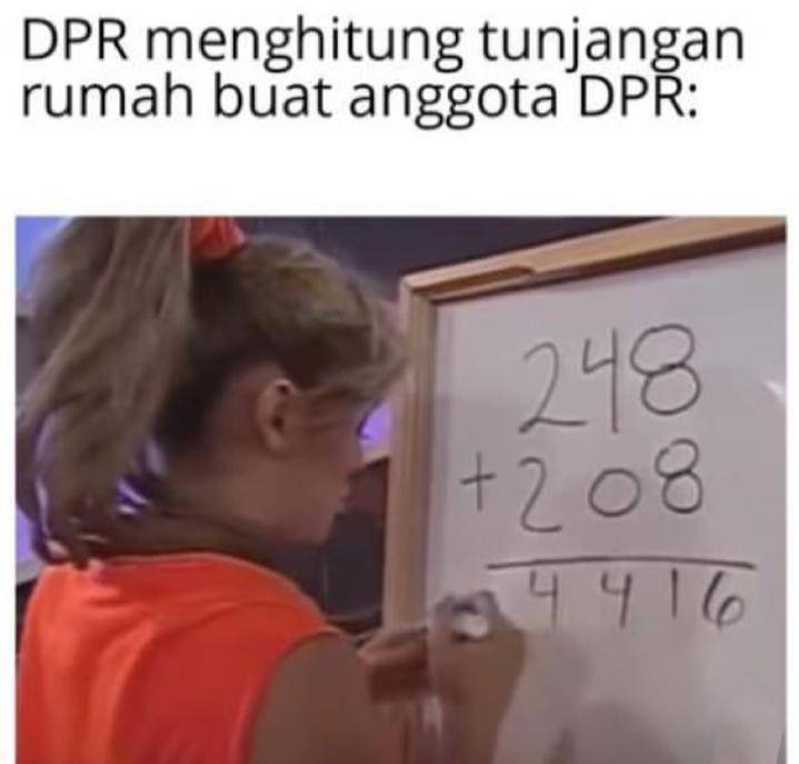 meme gaji DPR