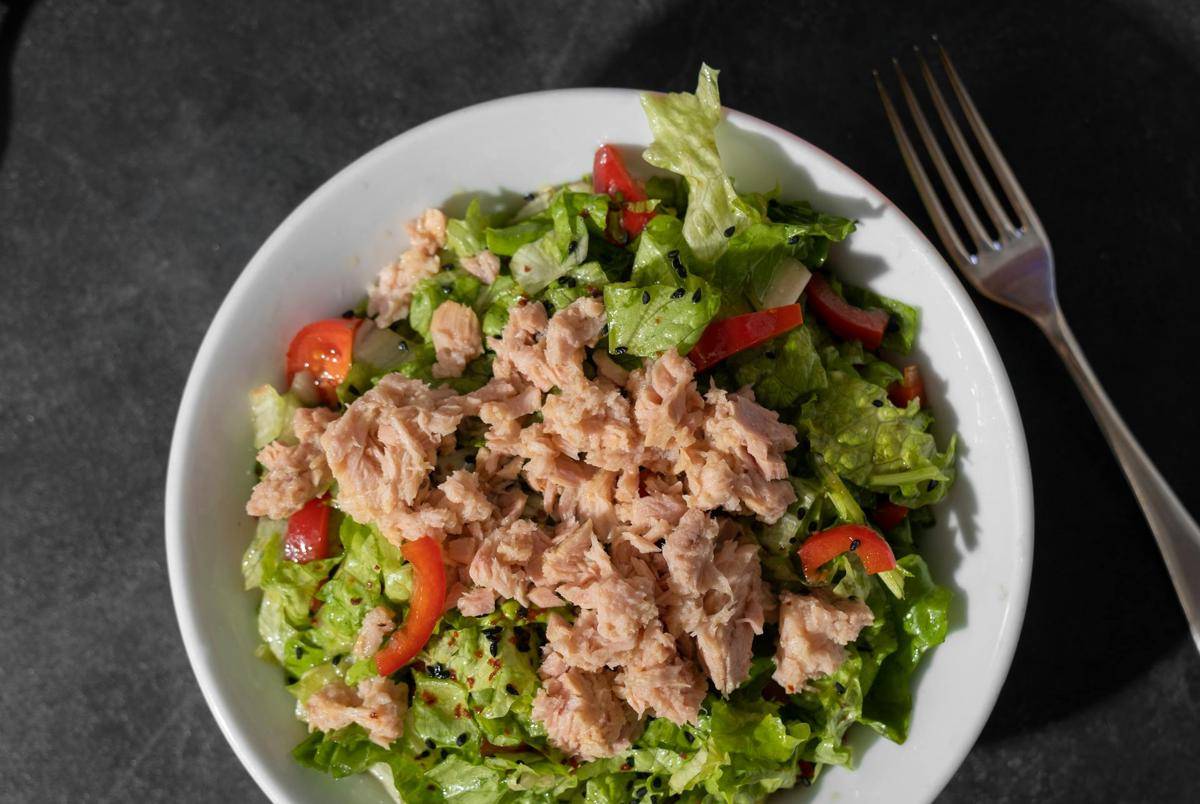 ilustrasi resep tuna mayo salad