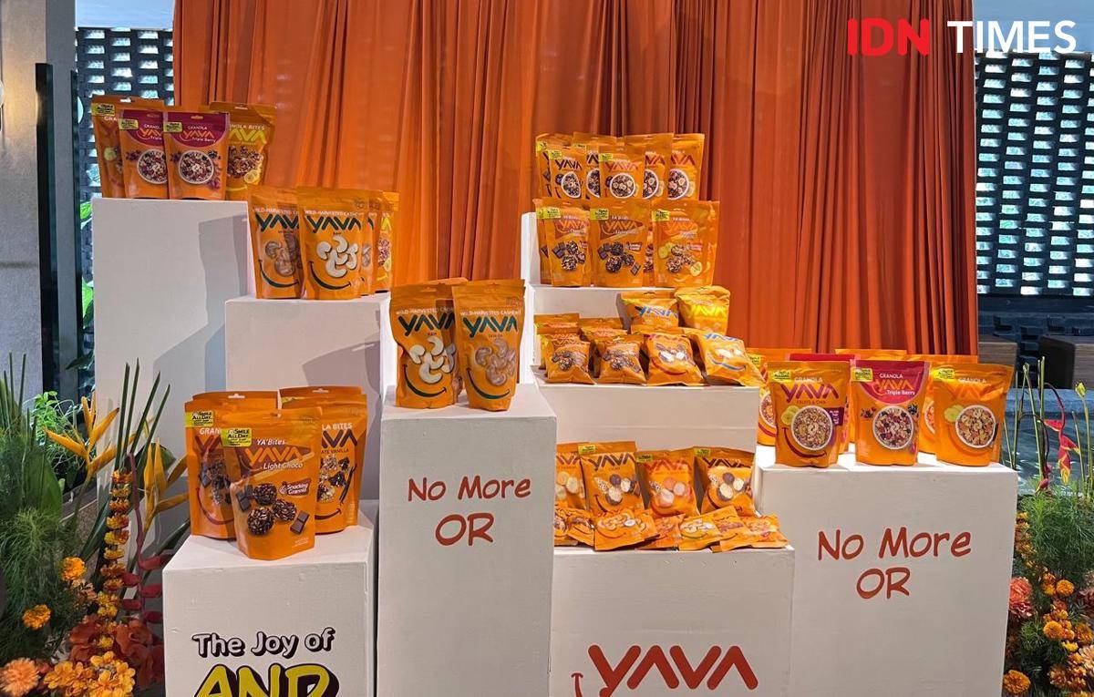 Potret produk-produk YAVA, Press Launching YAVA-The Joy of AND, Bale Nusa, Jakarta Selatan