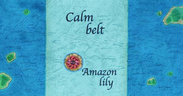 Letak lokasi Amazon Lily di peta - One Piece