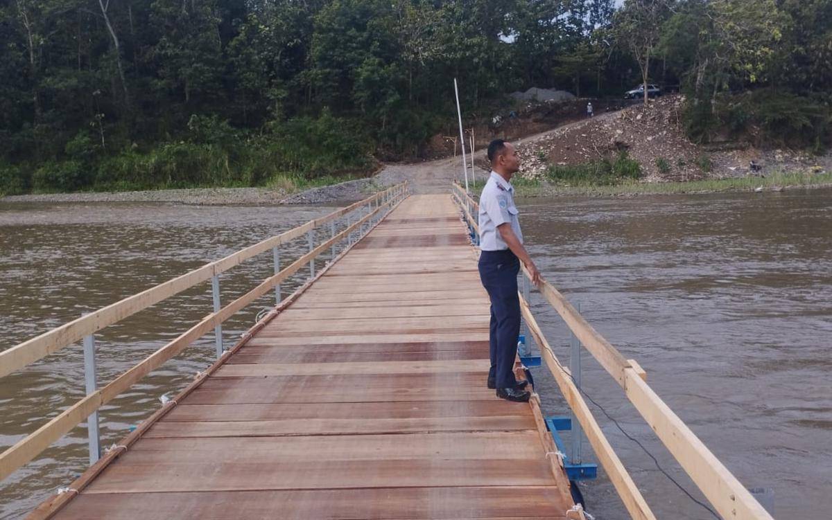 DPUPKP Bantul Soroti Aspek Keselamatan Jembatan Apung di Sungai Progo