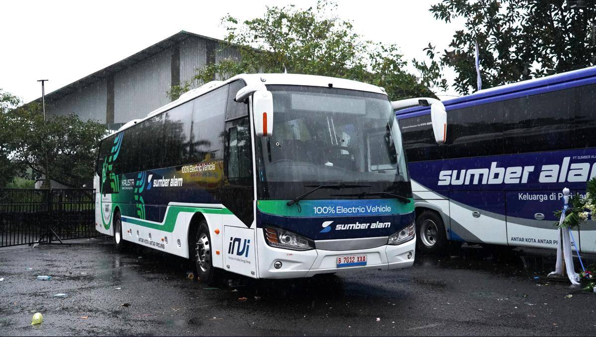 Bus listrik AKAP PO Sumber Alam