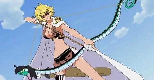 Marguerite menarik busur panahnya - One Piece