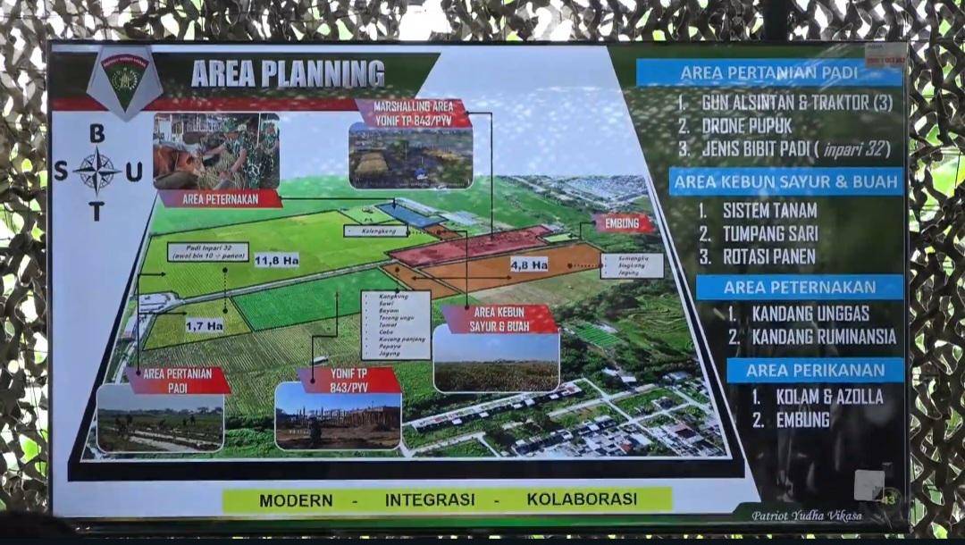 Area perencanaan pembangunan Batalion Infanteri Pembangunan 843/Patriot Yudha Vikasa di Bekasi.