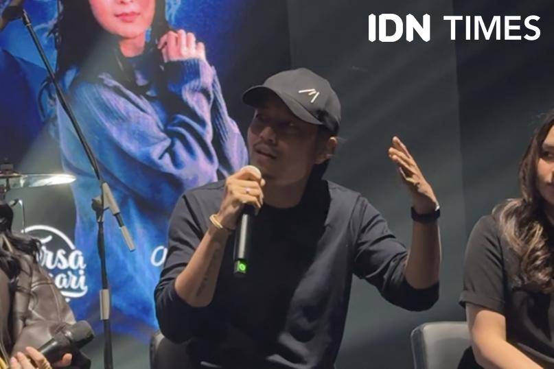 Fiersa Besari sebagai salah satu pengisi konser Peterpan The Journey Continues pada Kamis (21/8/2025)