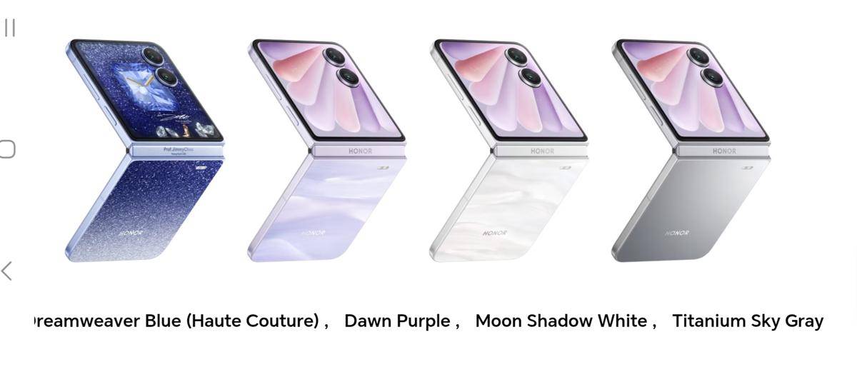 empat opsi warna HONOR Magic V Flip 2