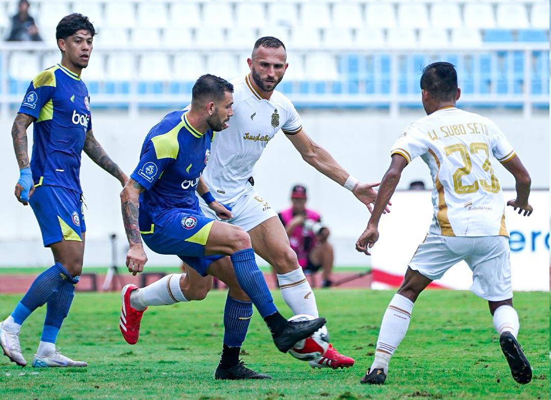 Laga Super League 2025/2026 antara Arema FC Vs Bhayangkara FC di Stadion Kanjuruhan. (Dok. Media Officer Arema FC)