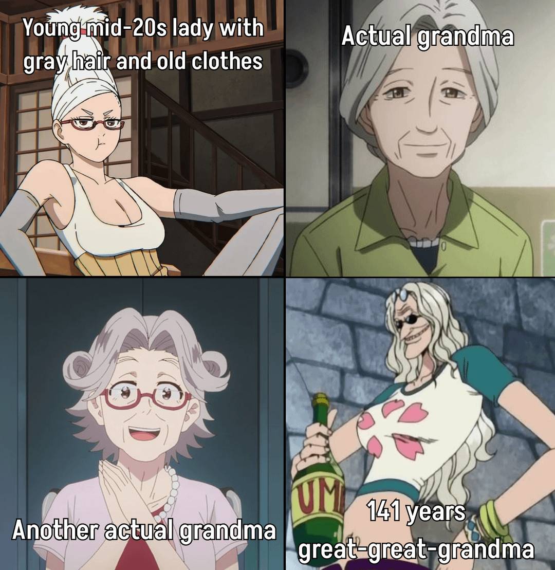 meme anime tentang nenek