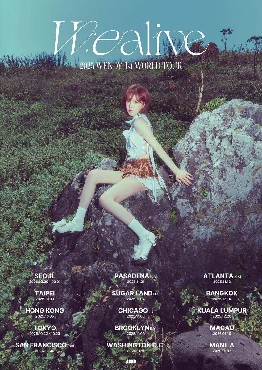 poster tur dunia Wendy Red Velvet W:EALIVE 2025-2025 (x.com/WENDY_offcl)