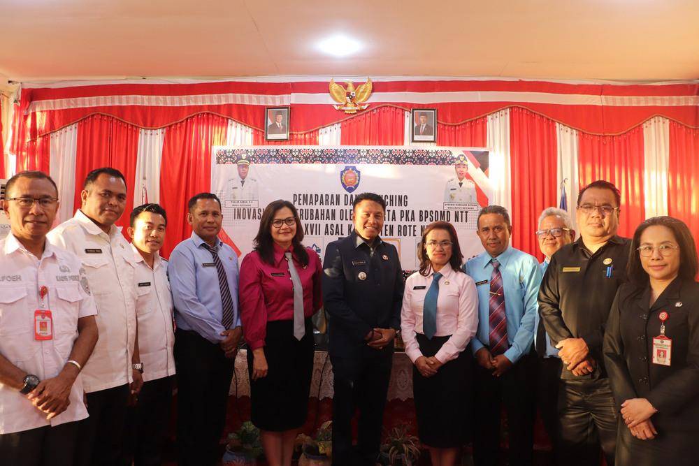 Pemkab Rote Ndao saat meluncurkan sistem pendataan baru. (Dok Pemkab Rote Ndao)