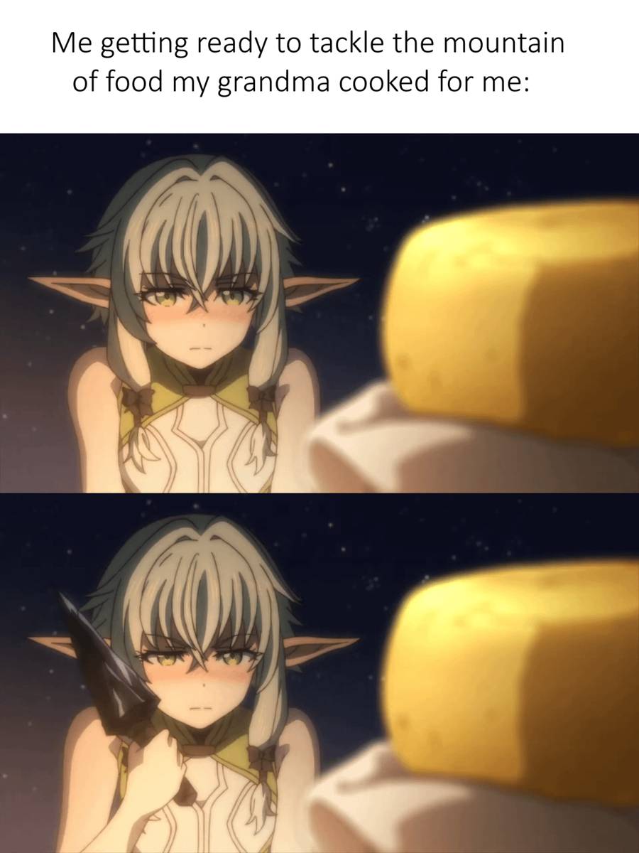 meme anime tentang nenek