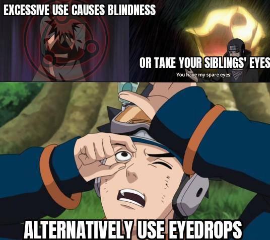 meme mata dalam anime Naruto