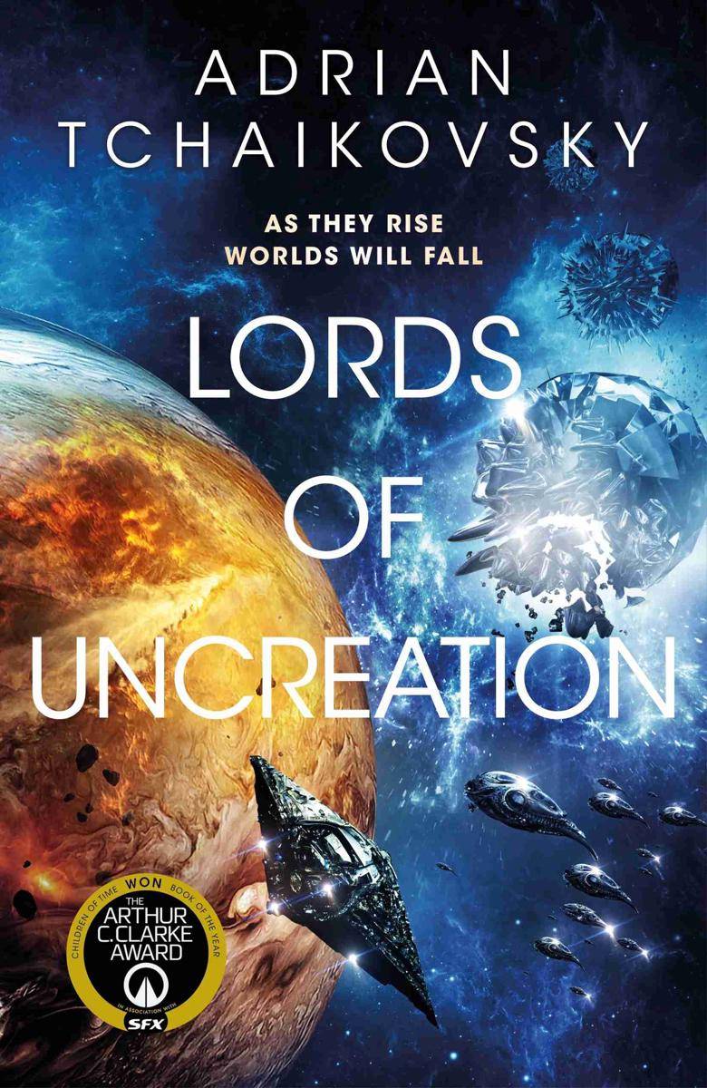 Sampul Lords of Uncreation (goodreads.com)