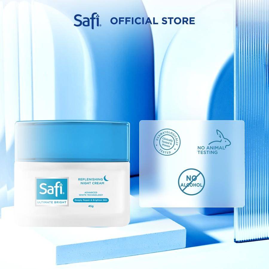 Safi Ultimate Bright Repleneshing Night Cream (shopee.co.id/Safi Official Shop)