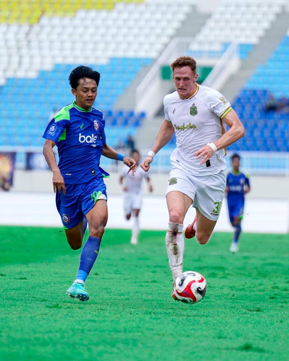 Pertandingan Bhayangkara Presisi Lampung FC vs Arema FC. (IDN Times/tim Bhayangkara Presisi Lampung FC)