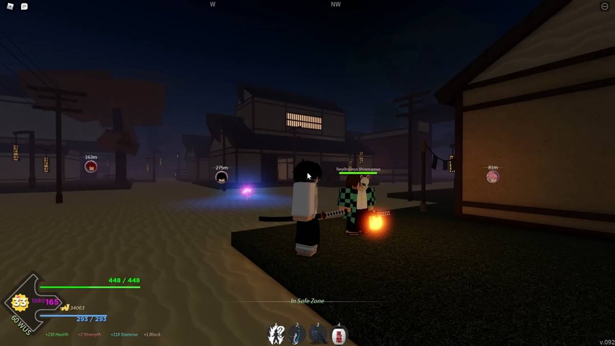 cuplikan gameplay Project Slayers