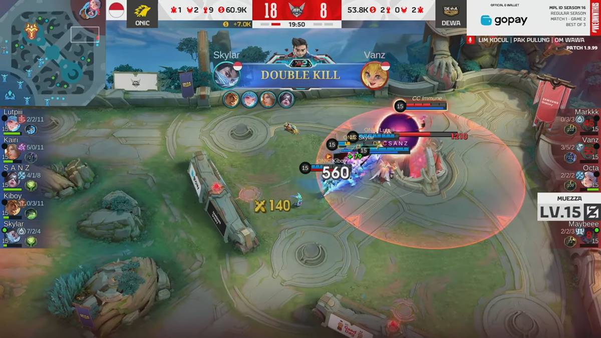 Skylar mengamuk di game kedua