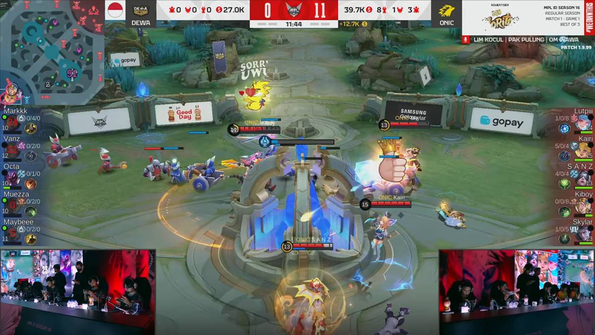 detik-detik kehancuran base DEWA di game 1