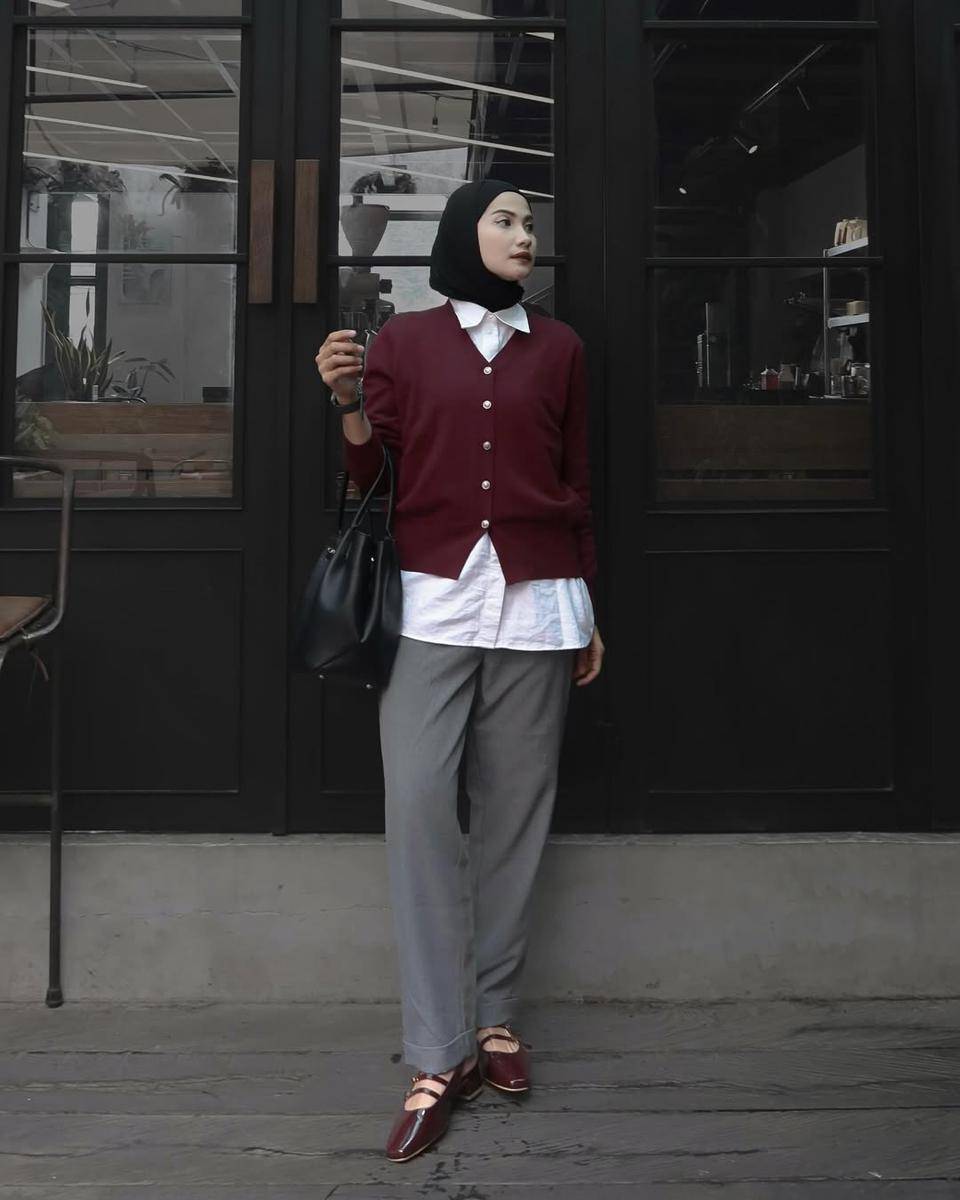 ide padu padan kardigan ala Anggita Kusuma Dewi (instagram.com/kusumanggi)