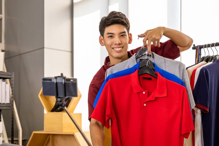 illustrasi pria jual baju (freepik.com/Wiroj Sidhisoradej)