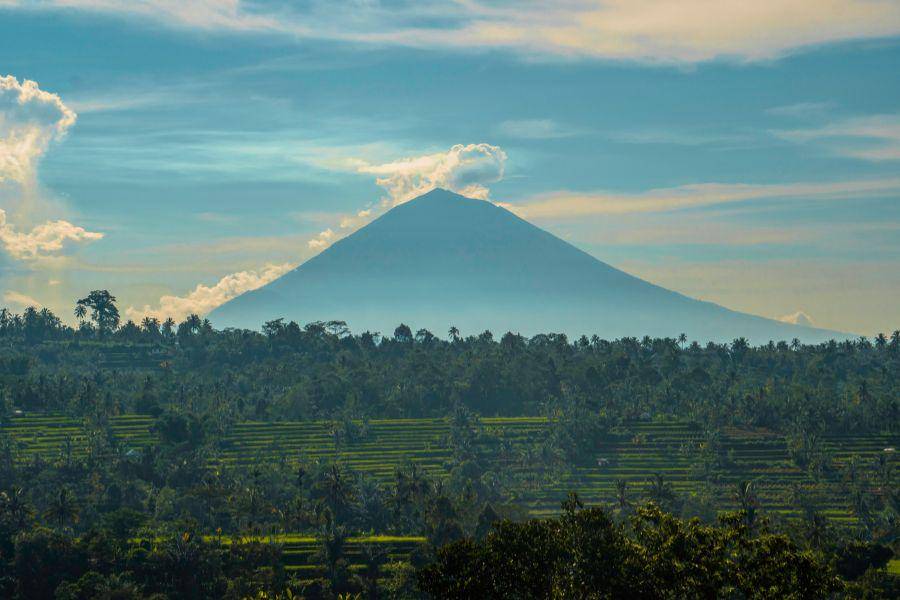 Potret pemandangan alam