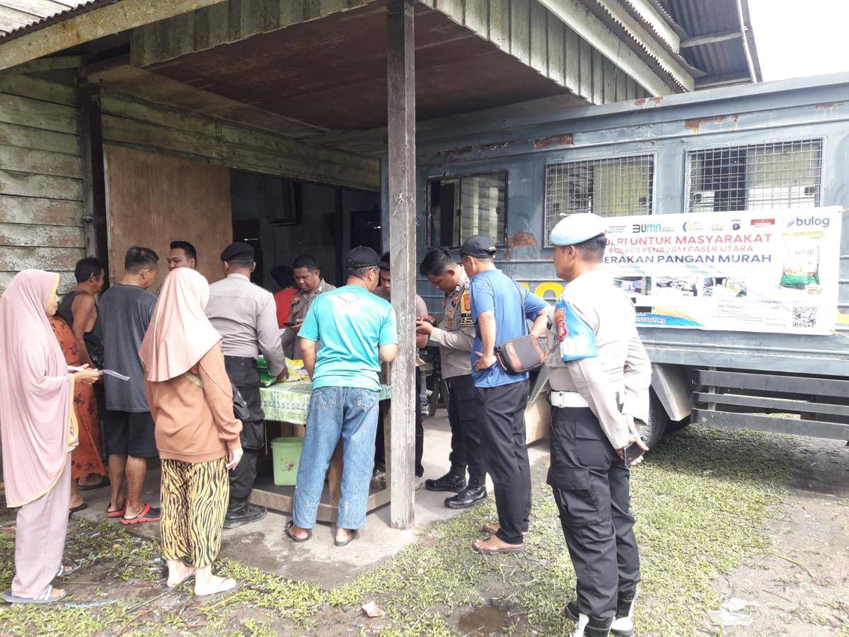 Pasar pangan murah polres PPU