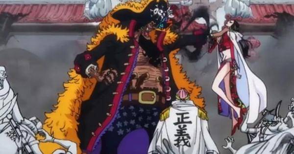 Situasi Hancock, Koby, dan Teach dalam duel tiga arah - One Piece