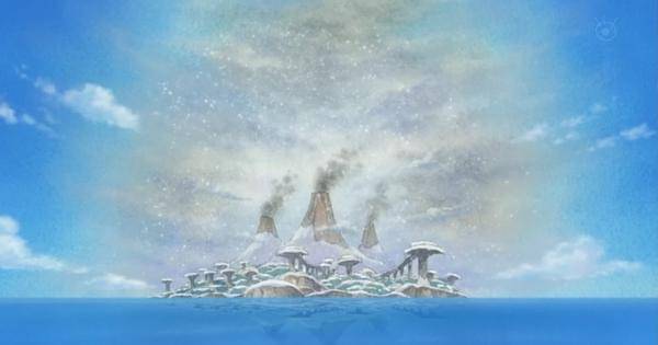 Pulau Rusukaina selama musim salju - One Piece
