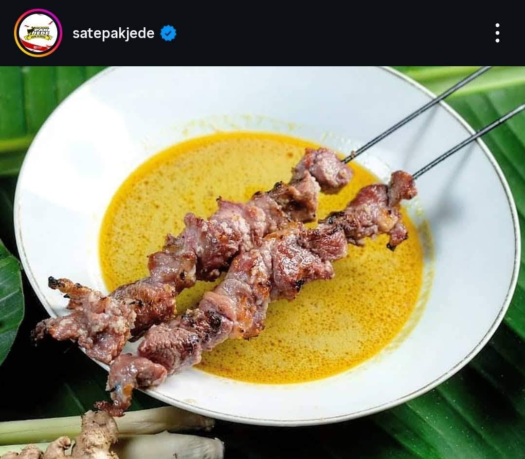 Menu Sate Pak Jede