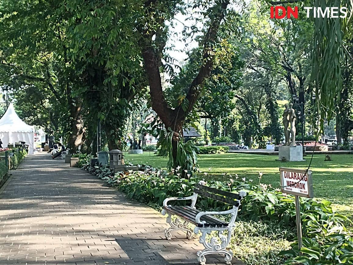 Potret Taman Suropati Jakarta.
