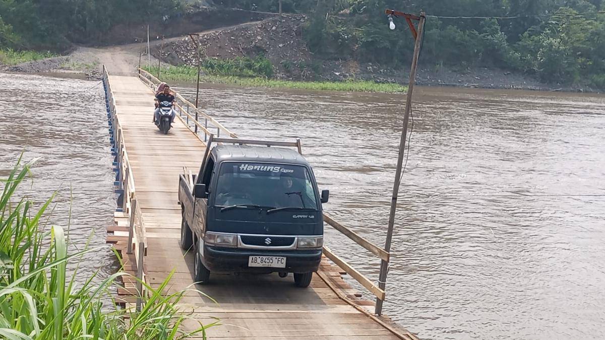 DPUPKP Bantul Soroti Aspek Keselamatan Jembatan Apung di Sungai Progo
