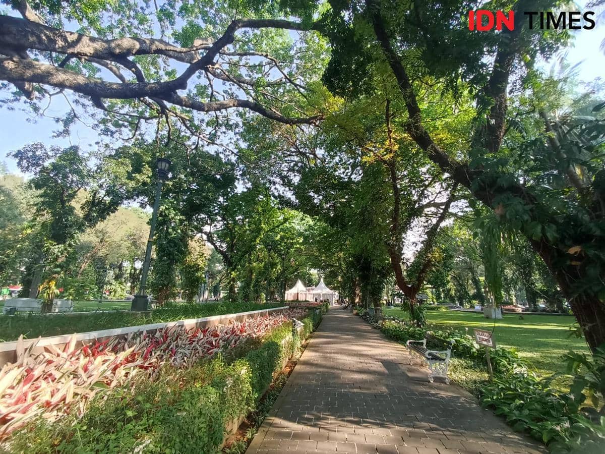 Potret Taman Suropati Jakarta.