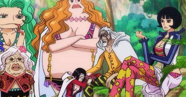 Rayleigh dan para anggota suku Kuja - One Piece