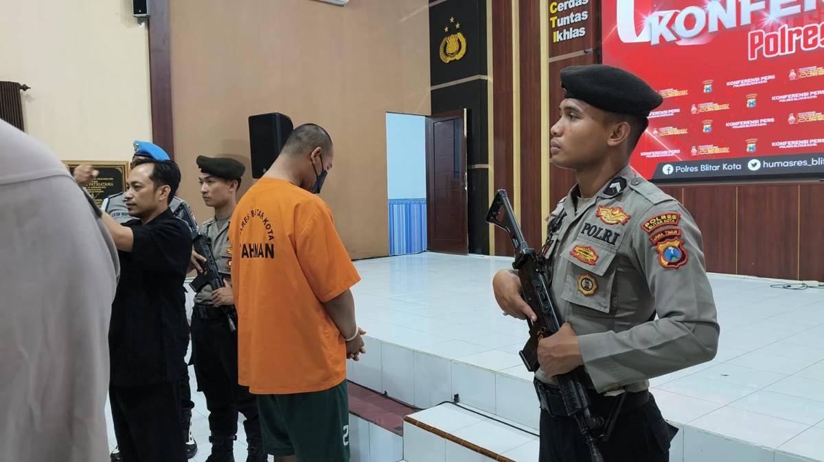Pelaku pembunuhan perempuan di Blitar. IDN Times/ istimewa