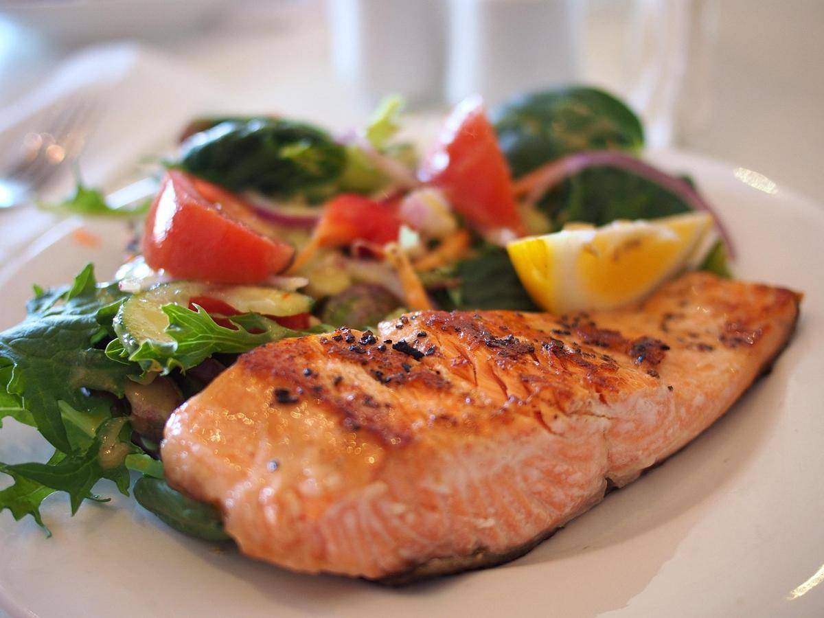 ilustrasi salmon teriyaki
