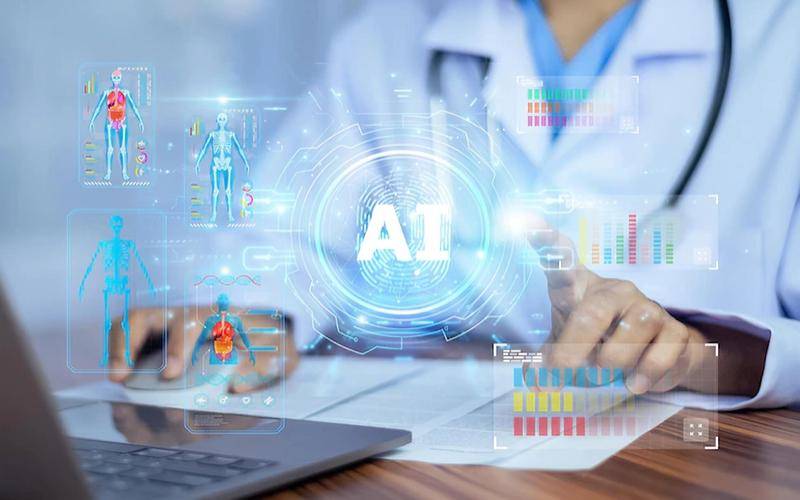 ilustrasi dokter AI membantu meningkatkan akurasi diagnosis pasien