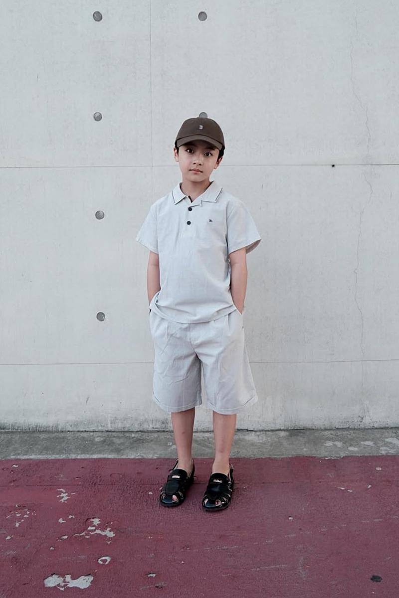 mix and match celana pendek ala SEO Woo Jin (instagram.com/_angel_elijah_)