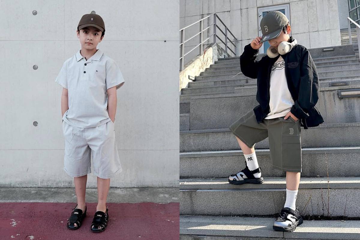 mix and match celana pendek ala SEO Woo Jin (instagram.com/_angel_elijah_)