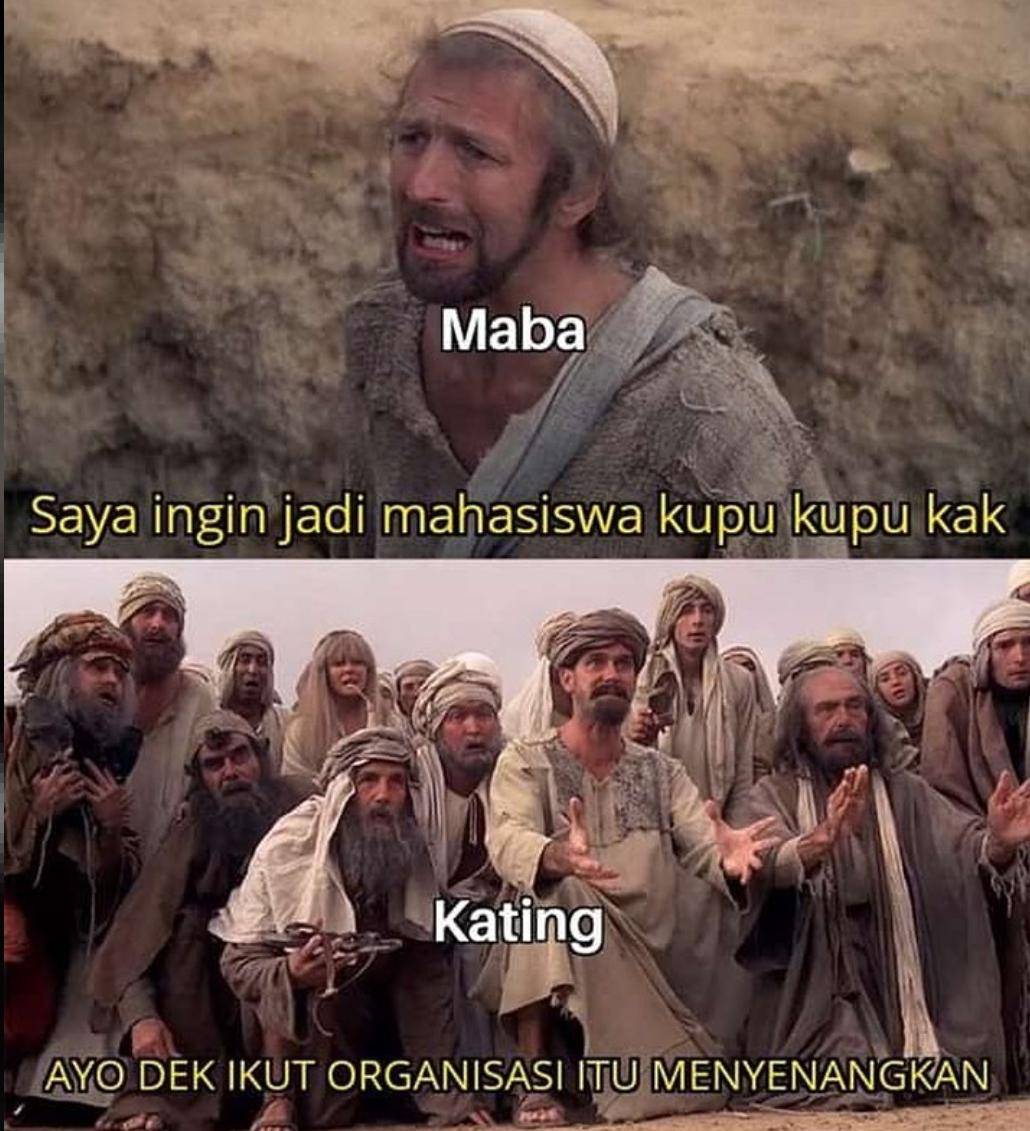 meme gaya kakak tingkat