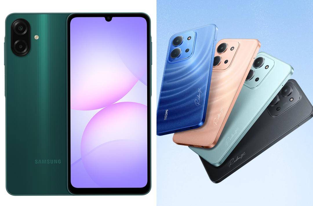 Samsung Galaxy A07 dan Redmi 15C