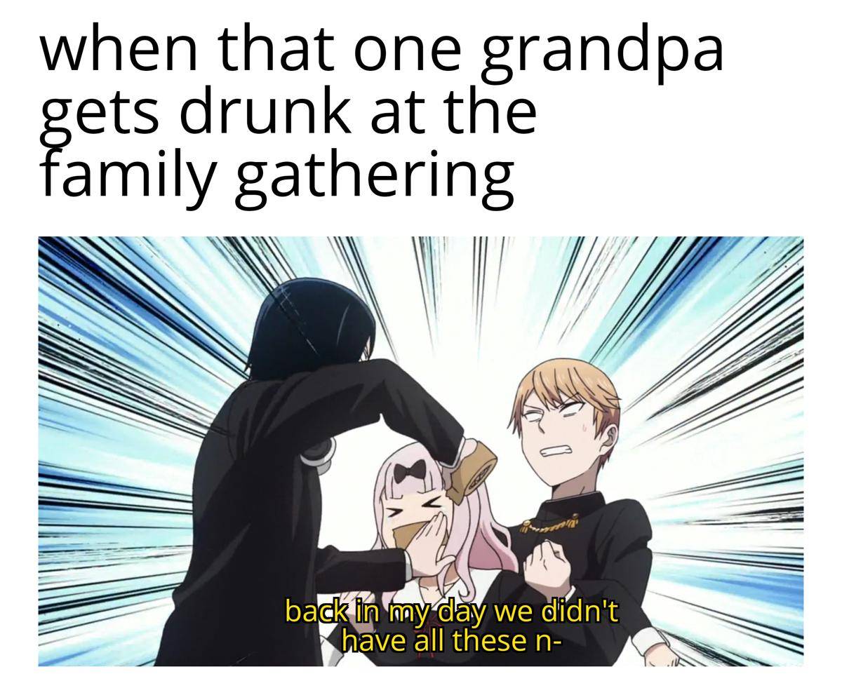 meme anime tentang kakek