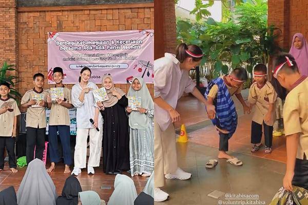 Enzy Storia 17-an Bersama Anak Panti Asuhan (Instagram.com/enzystoria)
