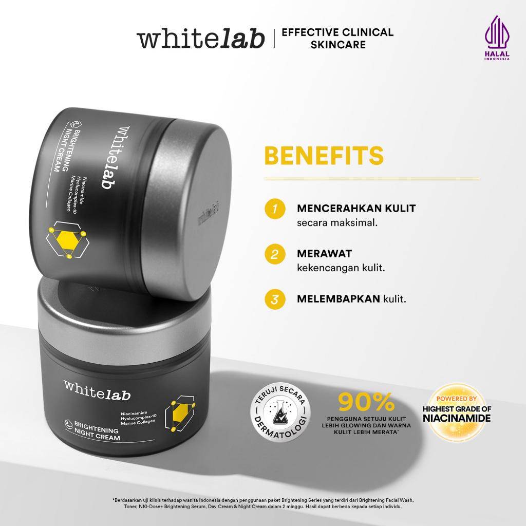 Whitelab Night Cream (shopee.co.id/Whitelab Official Shop)