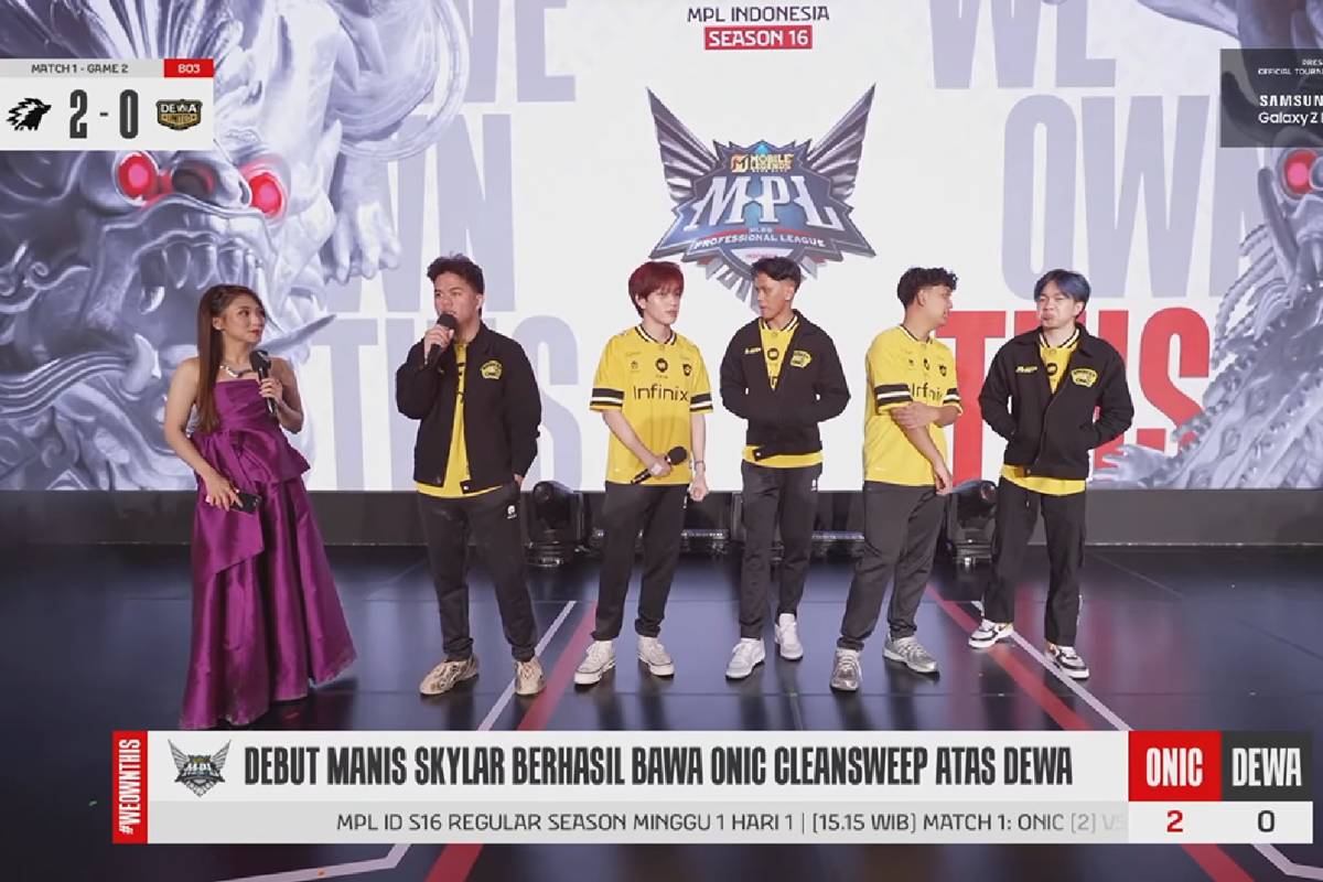 wawancara kemenangan cleansweep ONIC atas DEWA