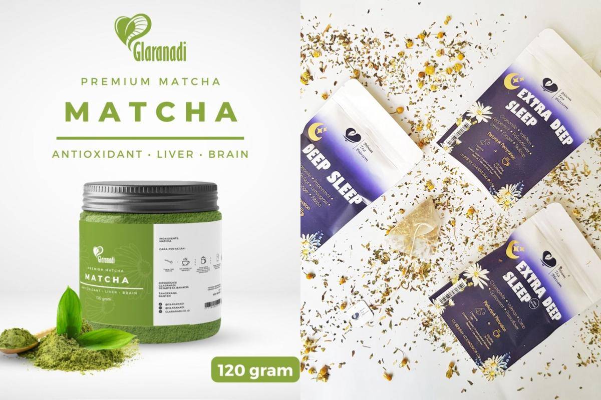 Matcha dan Extra Deep Sleep, produk dari Glaranadi (shopee.co.id/Glaranadi Official Shop)