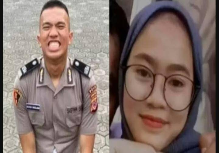 Foto pelaku bersama kekasihnya ia bakar hingga tewas.